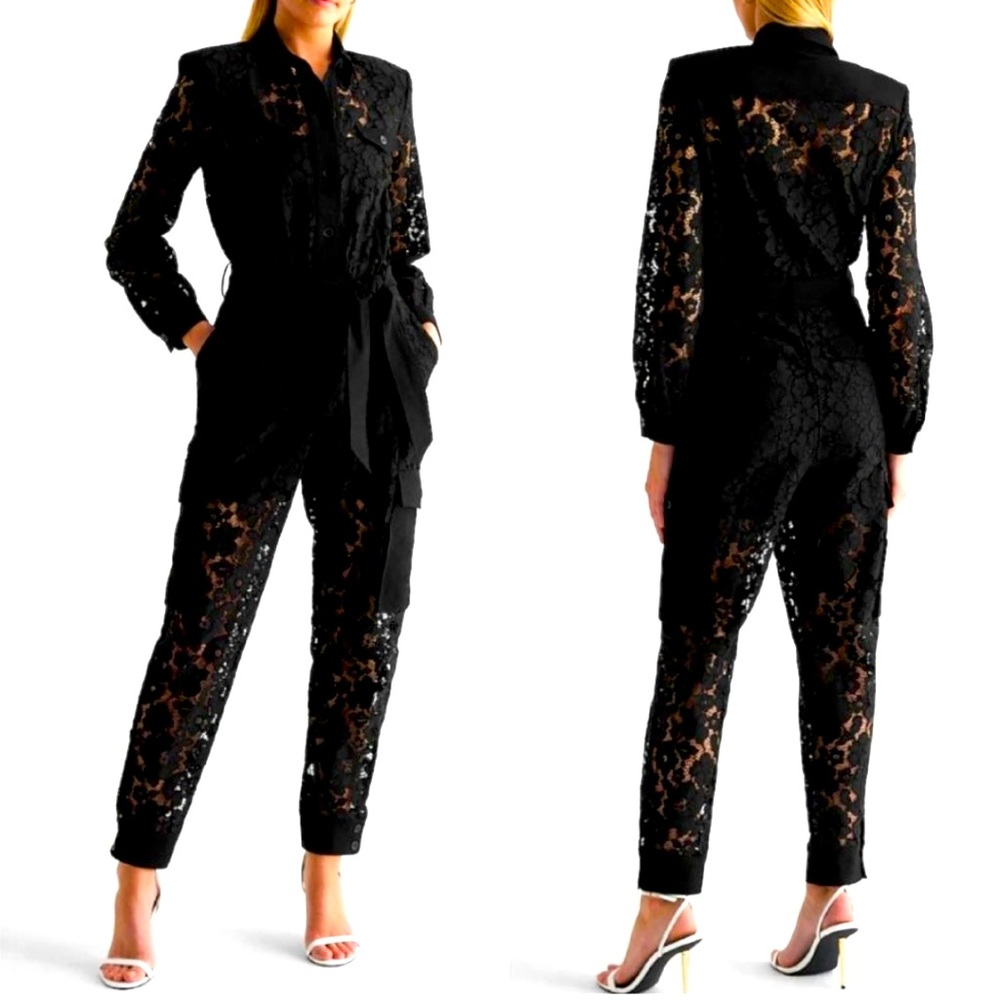 Black Lace Caro jump suit